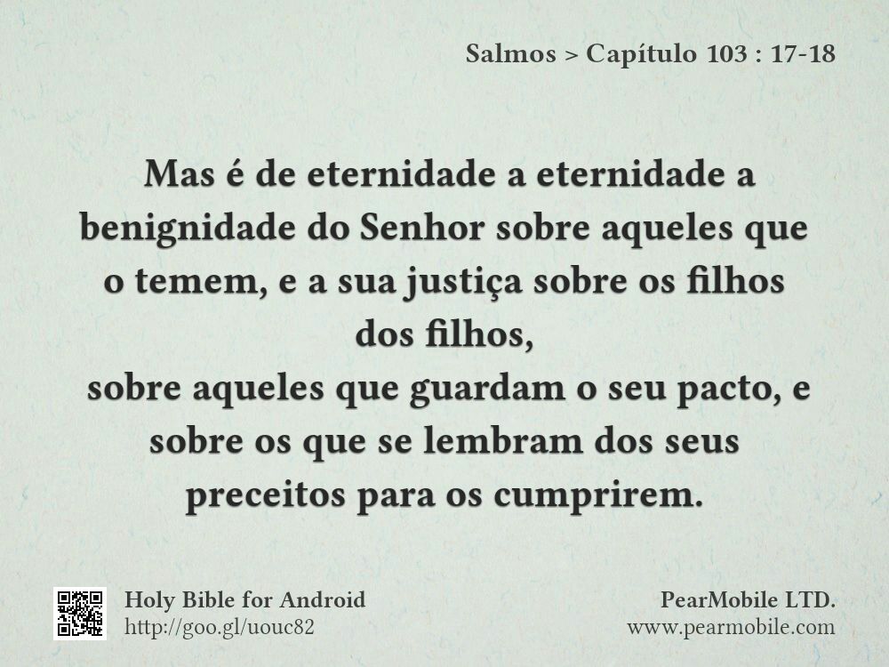 Salmos, Capítulo 103:17-18